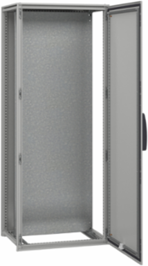Floor standing modular electrical enclosure, PanelSeT SFN, decarbonized steel, mounting plate, 2000x800x600mm, IP55