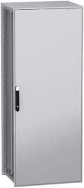 Floor standing modular electrical enclosure, PanelSeT SFN, decarbonized steel, mounting plate, 2000x800x600mm, IP55