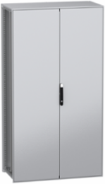 Floor standing modular electrical enclosure, PanelSeT SFN, decarbonized steel, plate, 2200x1200x600mm, 2 doors, IP55