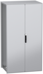 Floor standing modular electrical enclosure, PanelSeT SFN, decarbonized steel, 2200x1200x800mm, 2 doors, IP55