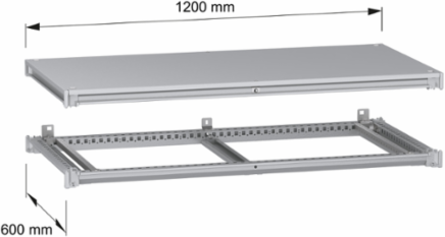 PanelSeT SFN Enclosure Frame Kit 1200mm Width, 600mm Depth, Steel