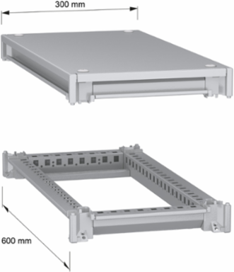 Bottom and top frame, PanelSeT SFN, for electrical enclosure W300 D600mm, roof included
