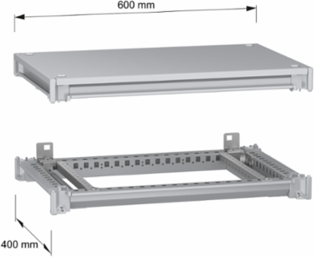 PanelSeT SFN Framework Kit, 600mm Width, 400mm Depth, Steel Construction