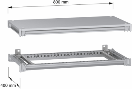 PanelSeT SFN Electrical Enclosure Frame W800 D400mm, Steel Material