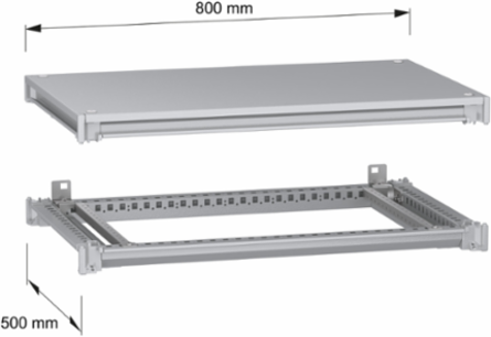PanelSeT SFN Frame Kit for Electrical Enclosure 800 mm W x 500 mm D