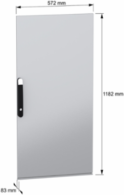 Plain door, PanelSeT SFN, for electrical enclosure H1200 W600mm