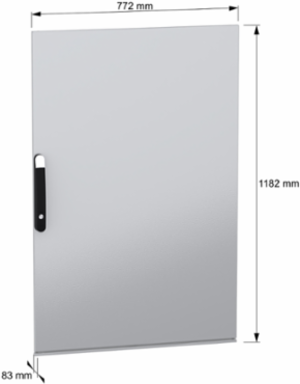 Plain door, PanelSeT SFN, for electrical enclosure H1200 W800mm