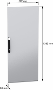 Plain door, PanelSeT SFN, for electrical enclosure H1400 W600mm