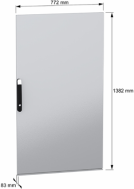Plain door, PanelSeT SFN, for electrical enclosure H1400 W800mm