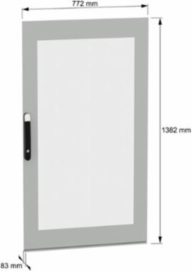 Glazed door, PanelSeT SFN, for electrical enclosure H1400 W800mm