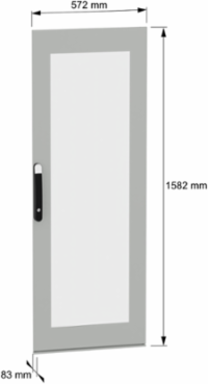 Glazed door, PanelSeT SFN, for electrical enclosure H1600 W600mm