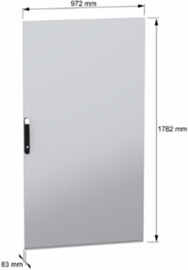 Plain Door for Electrical Enclosure, H1800 W1000mm, 15.3 kg