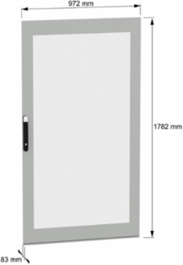 Glazed door, PanelSeT SFN, PanelSeT SM, for electrical enclosure H1800 W1000mm
