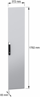 Plain door, PanelSeT SFN, PanelSeT SM, for electrical enclosure H1800 W400mm