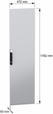Plain door, PanelSeT SFN, PanelSeT SM, for electrical enclosure H1800 W500mm