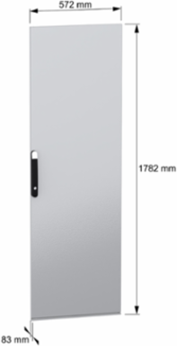 Plain Door for Electric Enclosure 1800mm x 600mm, IK10, Sheet Steel, 24.3kg
