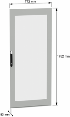 Glazed door, PanelSeT SFN, PanelSeT SM, for electrical enclosure H1800 W800mm