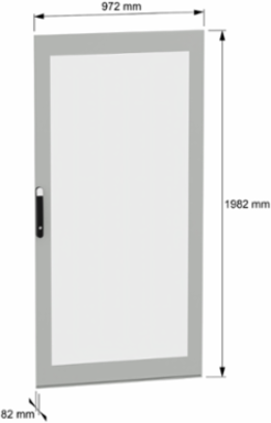 Glazed door, PanelSeT SFN, PanelSeT SM, for electrical enclosure H2000 W1000mm