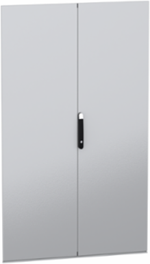 Double Plain Door for Enclosure H2000 W1200mm, Sheet Steel, IK10