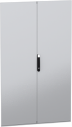 Double Plain Door for Enclosure H2000 W1200mm, Sheet Steel, IK10