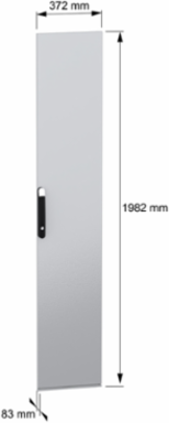 Plain Door for PanelSeT SFN Enclosure 2000mm H x 400mm W, IK10, Steel