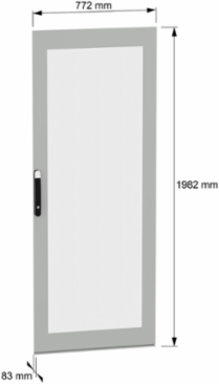 Glazed door, PanelSeT SFN, PanelSeT SM, for electrical enclosure H2000 W800mm