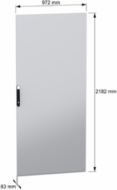 Plain Door for PanelSeT SFN, 2200mm x 1000mm, IK10, Sheet Steel