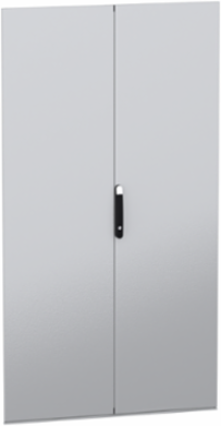 Double Plain Door for Electrical Enclosure H2200 W1200mm, IK10, 60 kg/m² Load