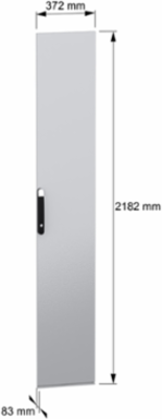 Plain door, PanelSeT SFN, PanelSeT SM, for electrical enclosure H2200 W400mm