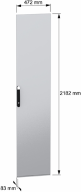 Plain door, PanelSeT SFN, PanelSeT SM, for electrical enclosure H2200 W500mm