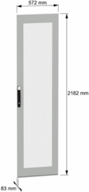 Glazed door, PanelSeT SFN, PanelSeT SM, for electrical enclosure H2200 W600mm
