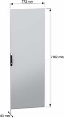 Plain Door for PanelSeT SFN Enclosure, H2200mm x W800mm, 54.5 kg