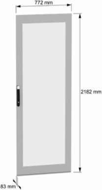 Glazed door, PanelSeT SFN, PanelSeT SM, for electrical enclosure H2200 W800mm