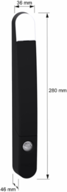 Handle for shaped inserts and cylindrical barrels, PanelSeT SFN, PanelSeT SM, for electrical enclosure, RAL9005
