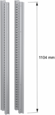 Vertical uprights, PanelSeT SFN, for electrical enclosure H1200mm, set of 4
