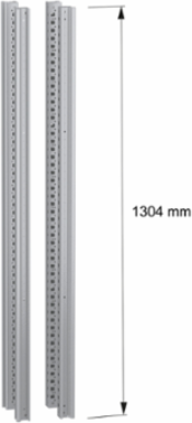 Vertical uprights, PanelSeT SFN, for electrical enclosure H1400mm, set of 4