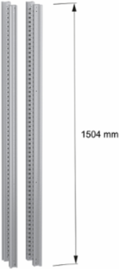 Vertical uprights, PanelSeT SFN, for electrical enclosure H1600mm, set of 4