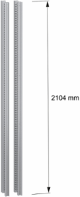 Vertical Uprights for Electrical Enclosure H2200mm, Set of 4, Steel