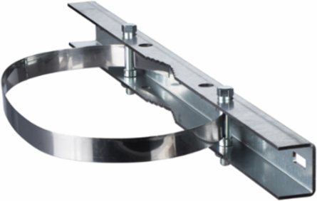 Galvanized Steel Post Fixing Device, 215 mm Diameter, 100 kg Load