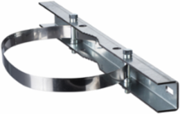 Galvanized Steel Post Fixing Device, 215 mm Diameter, 100 kg Load