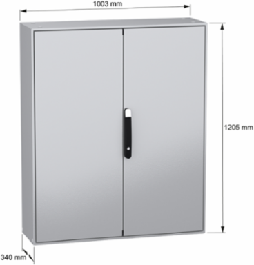 Spacial SM Compact Steel Enclosure 1200x1000x300 mm IP55 IK10