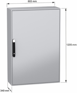 Spacial SM Compact Steel Enclosure 1200x800x300 mm IP55 IK10
