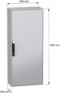 Spacial SM Compact Steel Enclosure 1400x600x300 mm, IP55, 58 kg