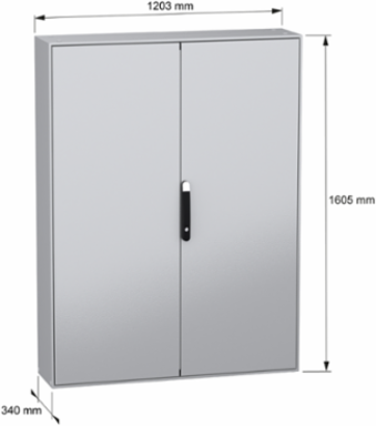 Spacial SM Compact Enclosure 1600x1200x300 mm IP55 IK10