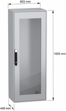 PanelSeT SM 1600x600x400 mm Compact Enclosure, IP55, IK08, Steel