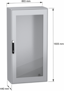 PanelSeT SM Compact Steel Enclosure 1600x800x400 mm IP55