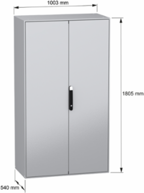PanelSeT SM Compact Steel Enclosure 1800x1000x500 mm, IP55, 112 kg