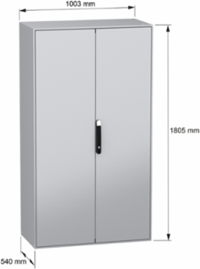Spacial SM Compact Steel Enclosure 1800x1000x500 mm, IP55, IK10