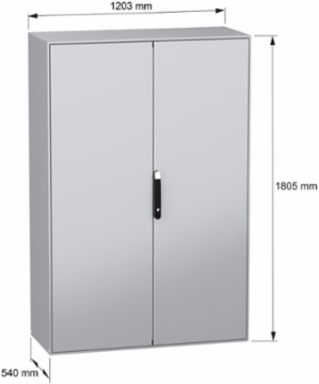 PanelSeT SM Compact Steel Enclosure 1800x1200x500 mm, IP55, IK10