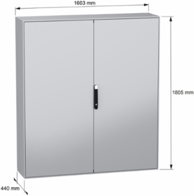 Spacial SM Metal Enclosure 1800x1600x400 mm IP55 IK10